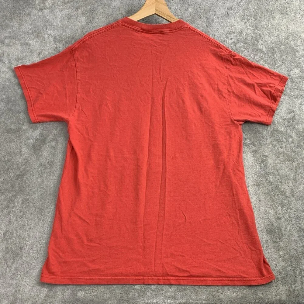 Vintage Disney Shirt Mens Medium Winnie The Pooh Red Jerry Leigh Tee Bee Cartoon - Picture 9 of 10